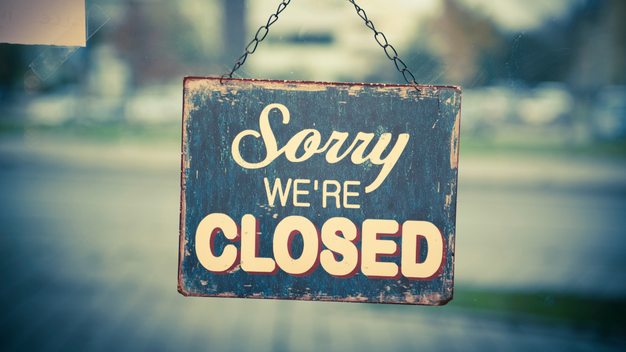 CLE Webinars - Closed For Business Image Website - August 26, 2026